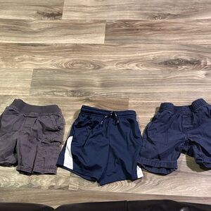 Stylish Kids Shorts Trio in Navy and Gray